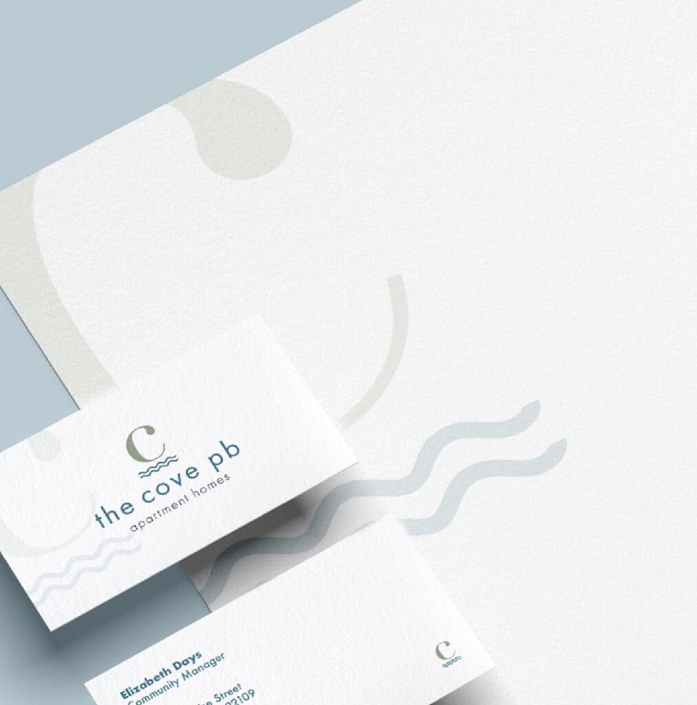 The Cove Apartment Homes - Letterhead and Business card