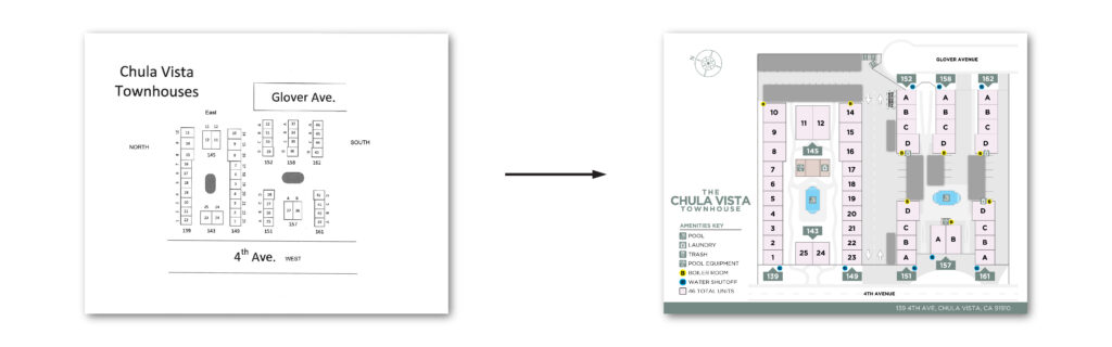 before and after chula vista townhome - Site Map