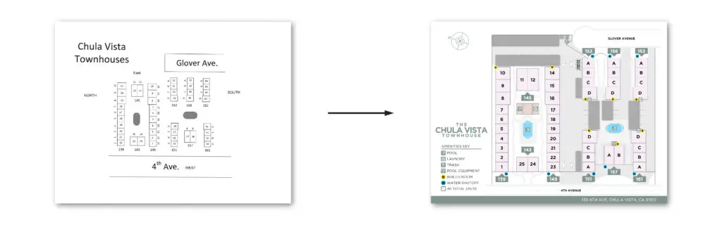 before and after chula vista townhome - Site Map